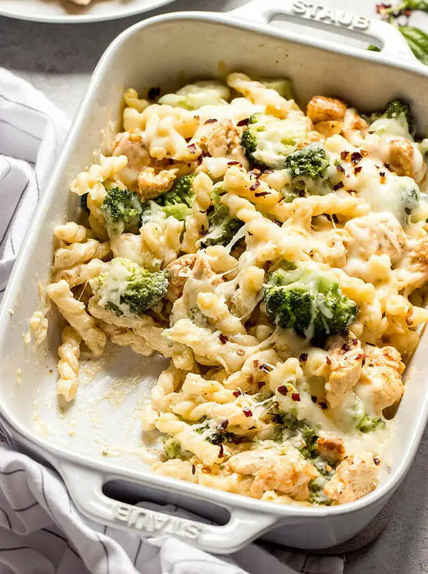 Family Night Chicken and Broccoli Pasta Bake