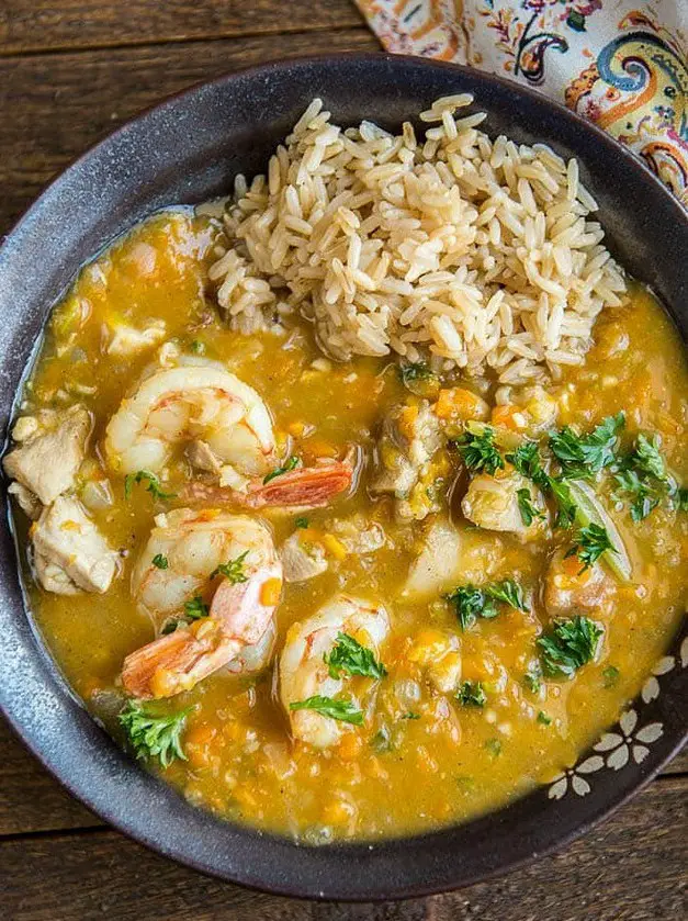 Quick Chicken and Shrimp Gumbo