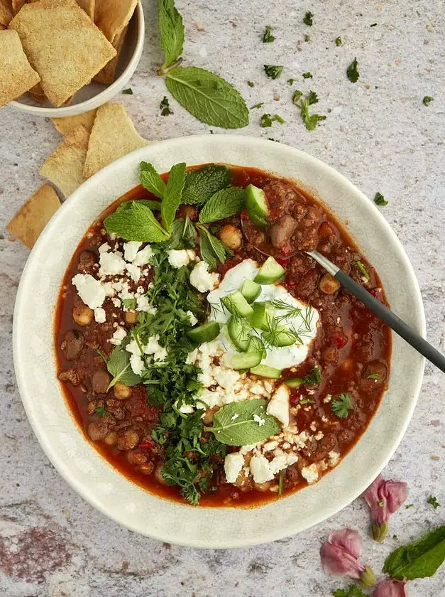 Middle Eastern Beef Chili