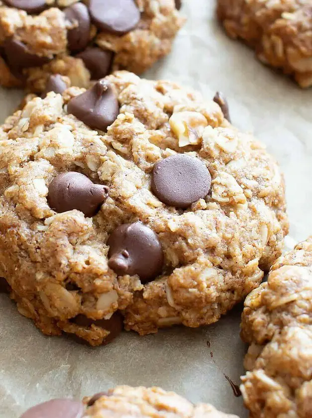 Vegan Oatmeal Chocolate Chip Cookies