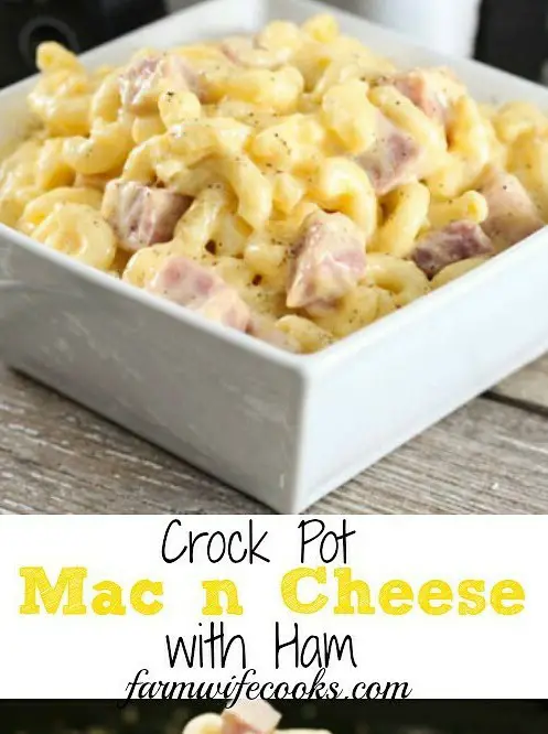 Crock Pot Macaroni and Cheese with Ham