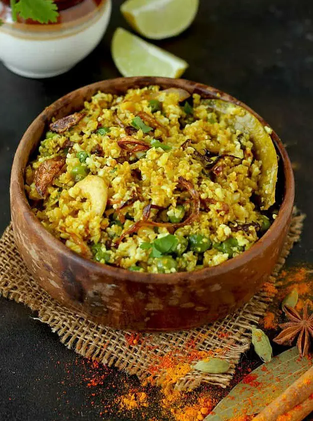 Indian Cauliflower Rice Pilaf