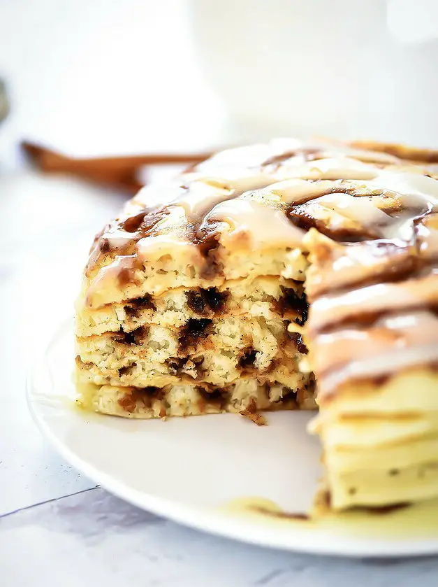 Cinnamon Roll Pancakes