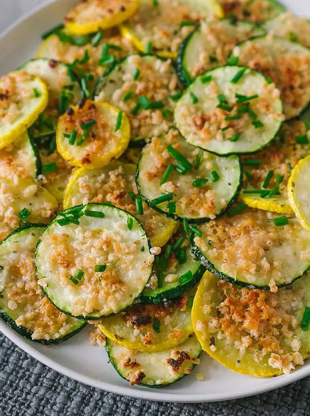 Parmesan Roasted Zucchini and Squash