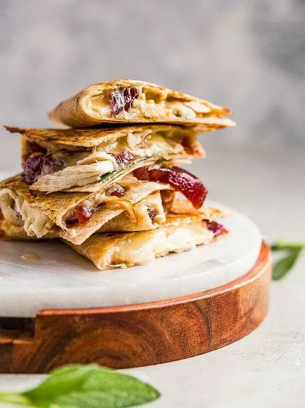 Thanksgiving Leftovers Quesadilla