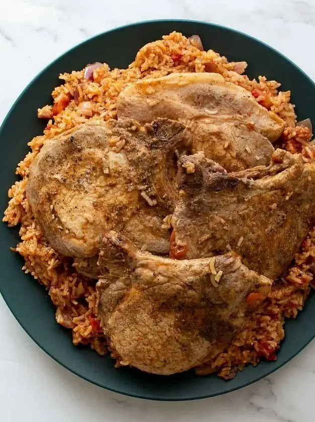 Instant Pot Pork Chops and Rice