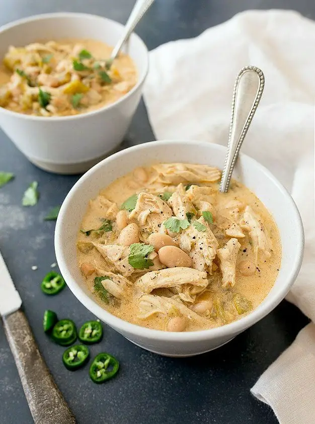 White Chicken Chili for Two