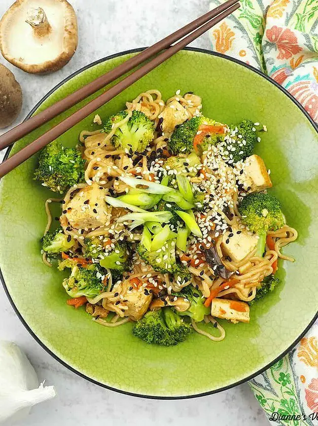 Tofu and Shirataki Noodle Stir-Fry