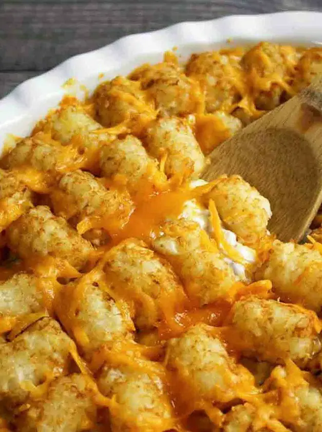 Tater Tot Casserole with Corn