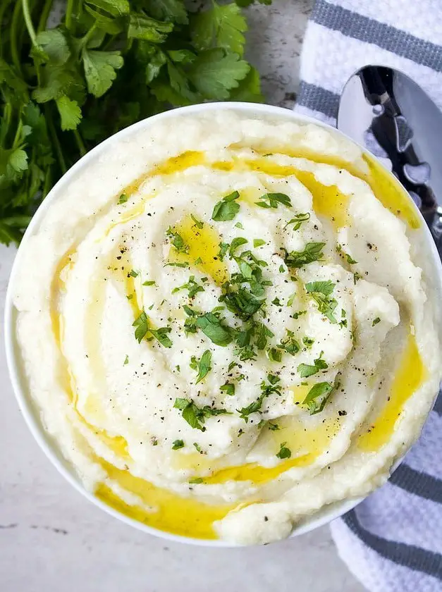 Garlic Mashed Cauliflower