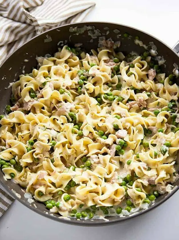 Creamy Parmesan Tuna Pasta