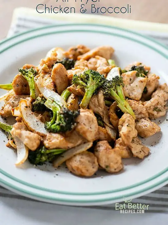 Air Fryer Chicken & Broccoli