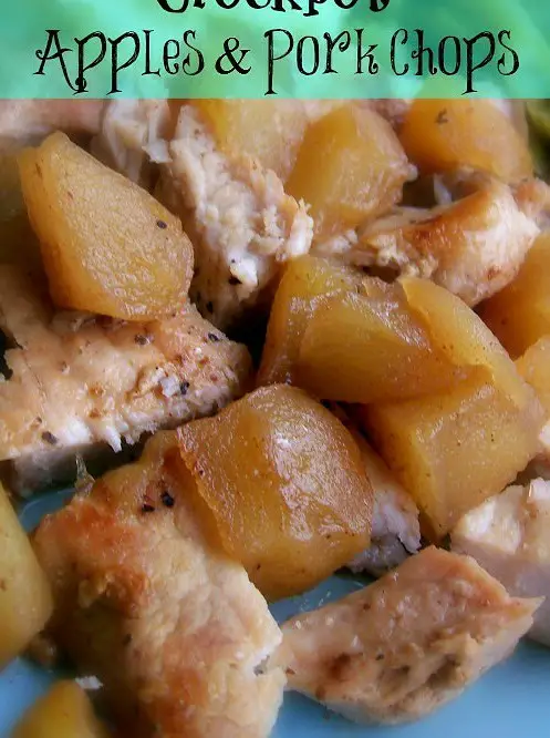 Crockpot Apples and Porkchops