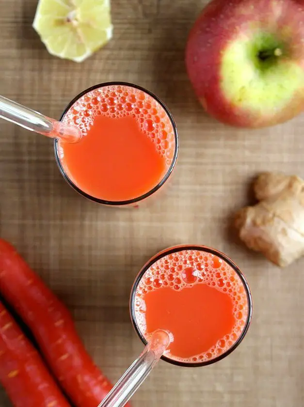 Apple, Carrot, and Ginger Juice