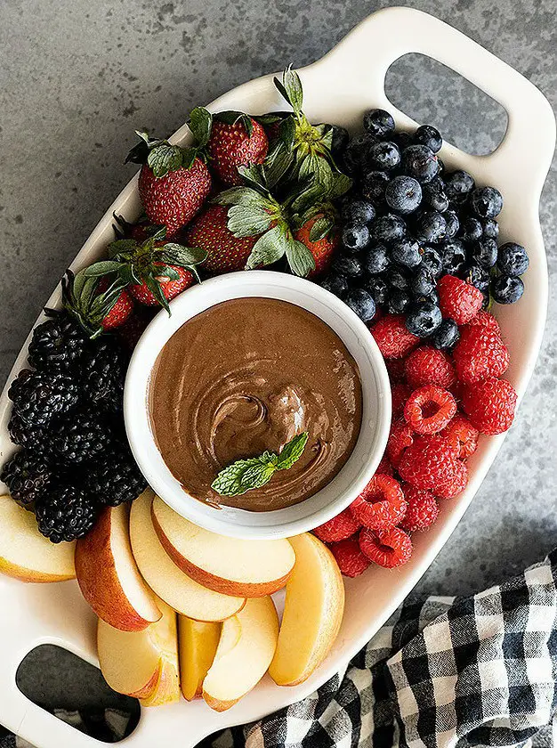 Chocolate Cream Cheese Fruit Dip