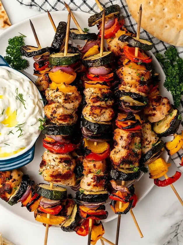 Greek Chicken Kabobs