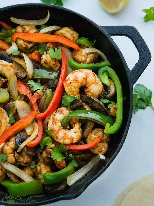 Low Sodium Shrimp Fajitas