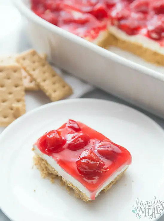 No Bake Cherry Cheesecake Dessert