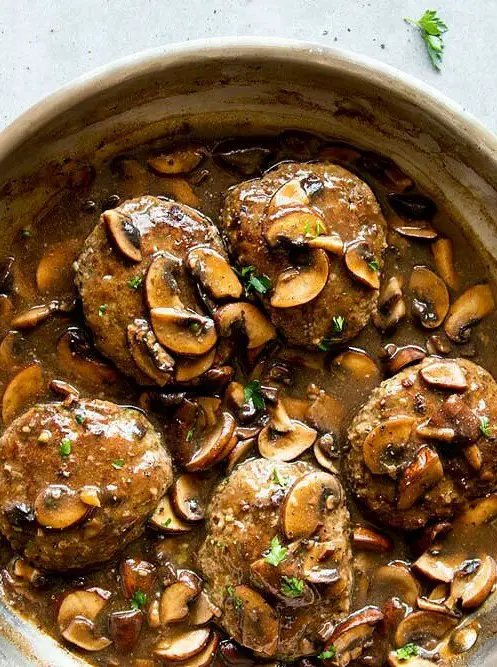 Salisbury Steak with Mushroom Gravy