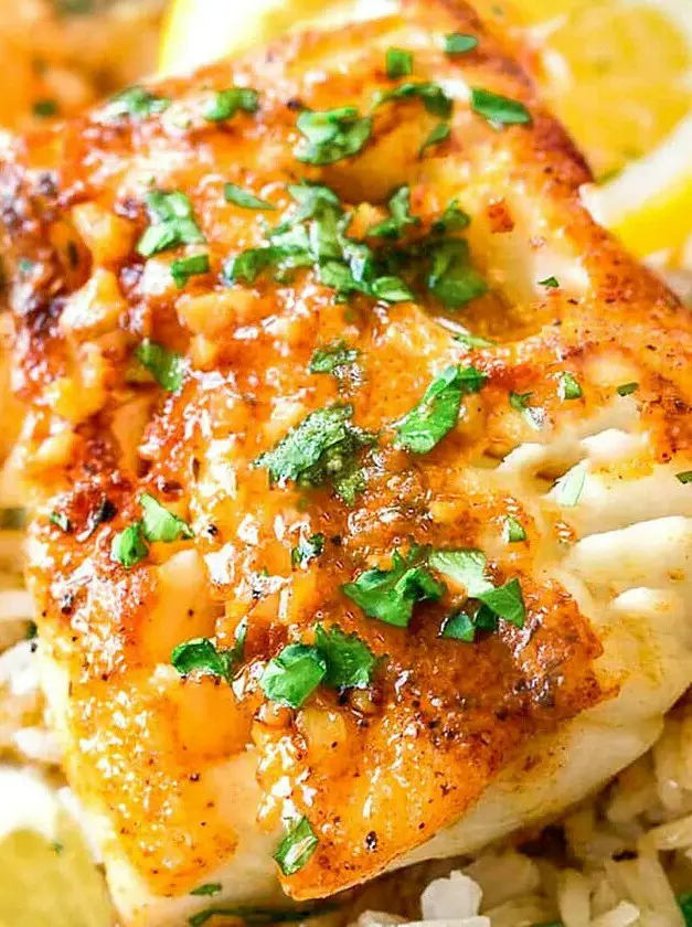 Simple Garlic Butter Cod Fillets