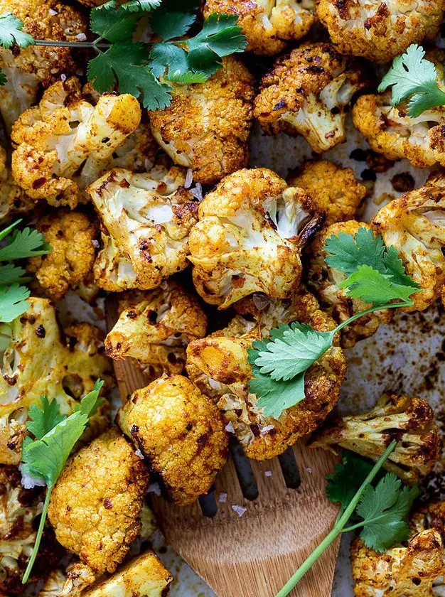 Curry Roasted Cauliflower