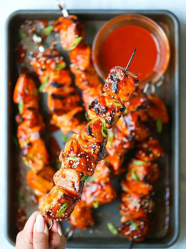 Korean Chicken Kabobs