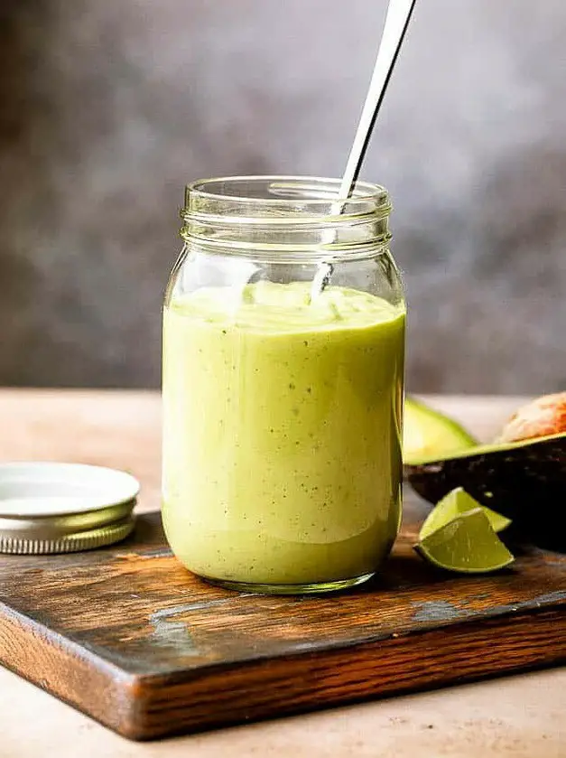 Light and Creamy Avocado-Lime Salad Dressing