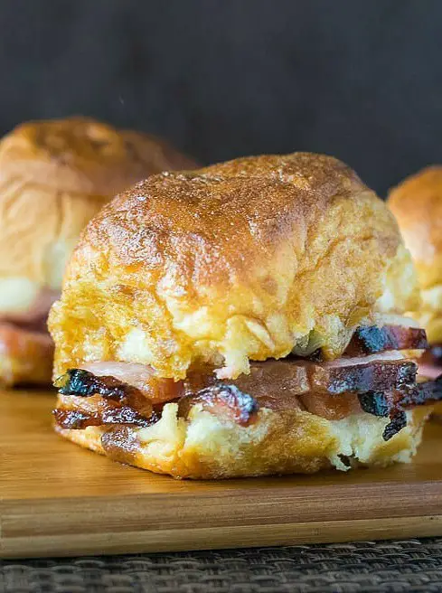 Baked Ham Sandwiches with a Brown Sugar Glaze