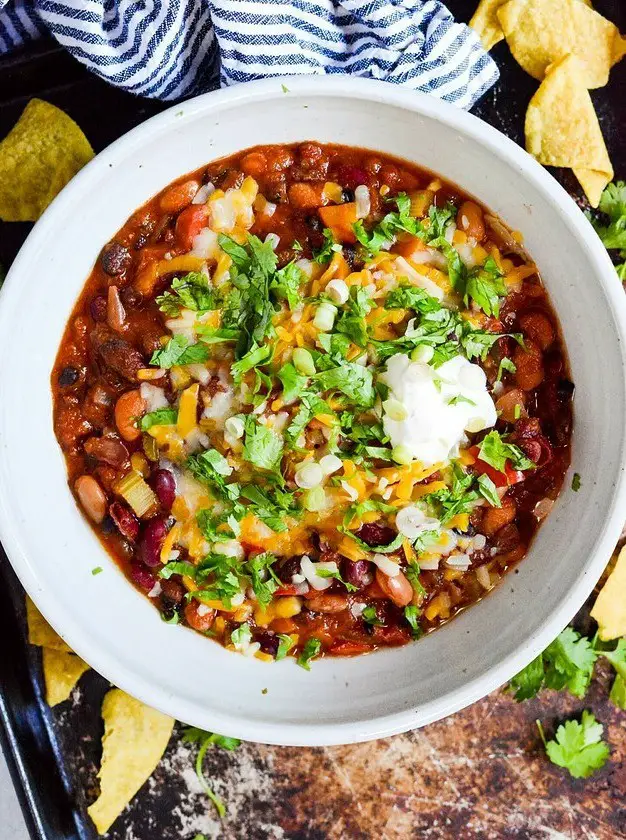 Crockpot Vegetarian Chili