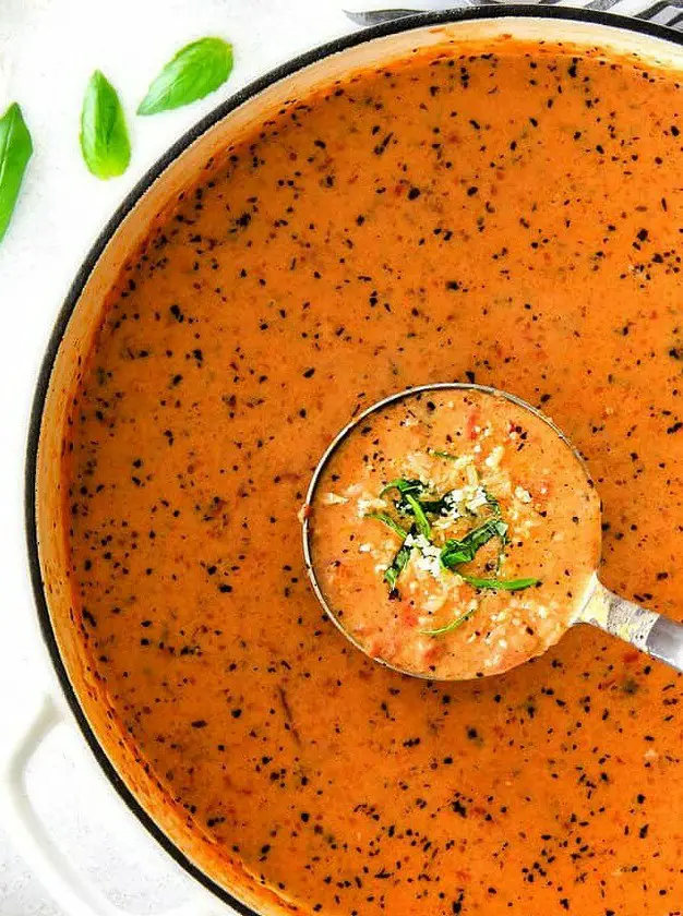 Parmesan Tomato Basil Soup