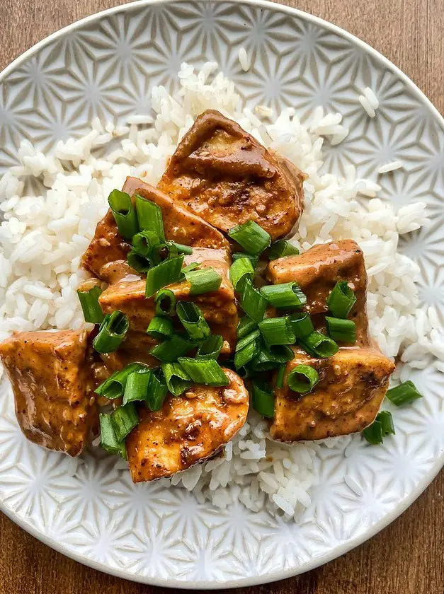 Vegan Almond Sesame Tofu