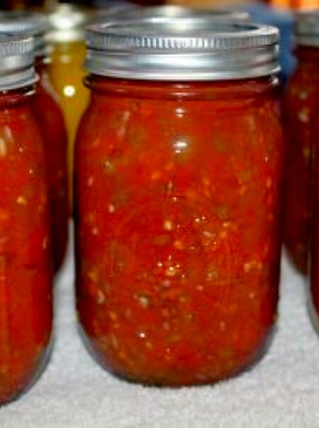 Homemade Tomatoes and Green Chiles