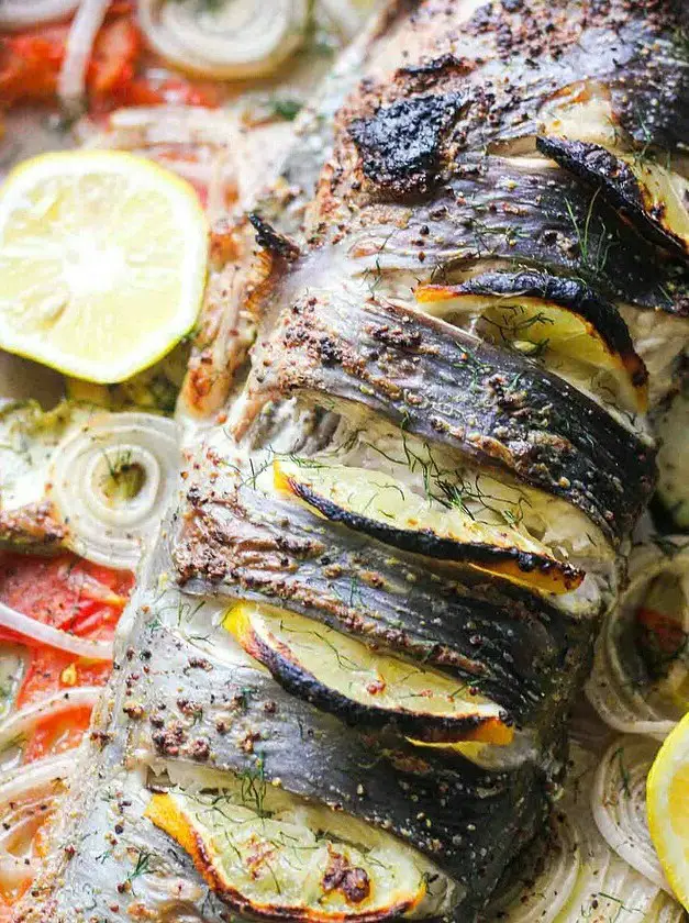 Whole Catfish Baked in Foil