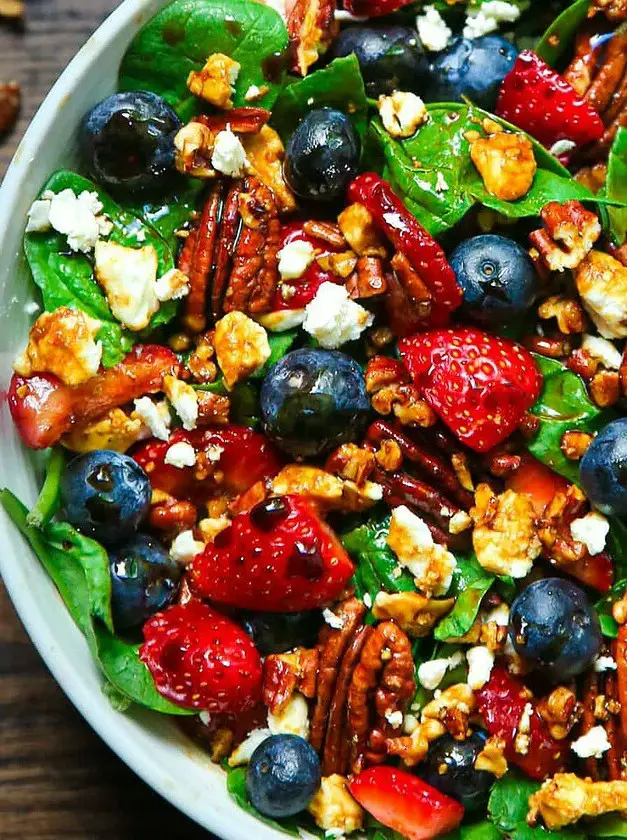 Strawberry Spinach Salad