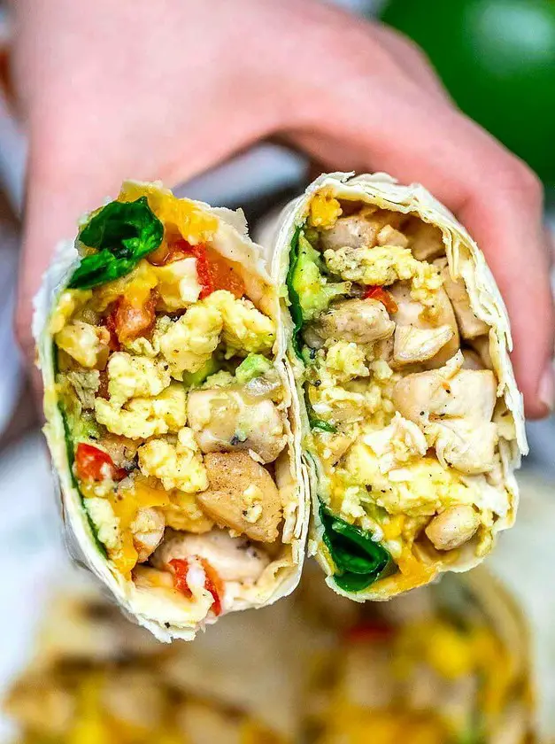 California Chicken Breakfast Burrito