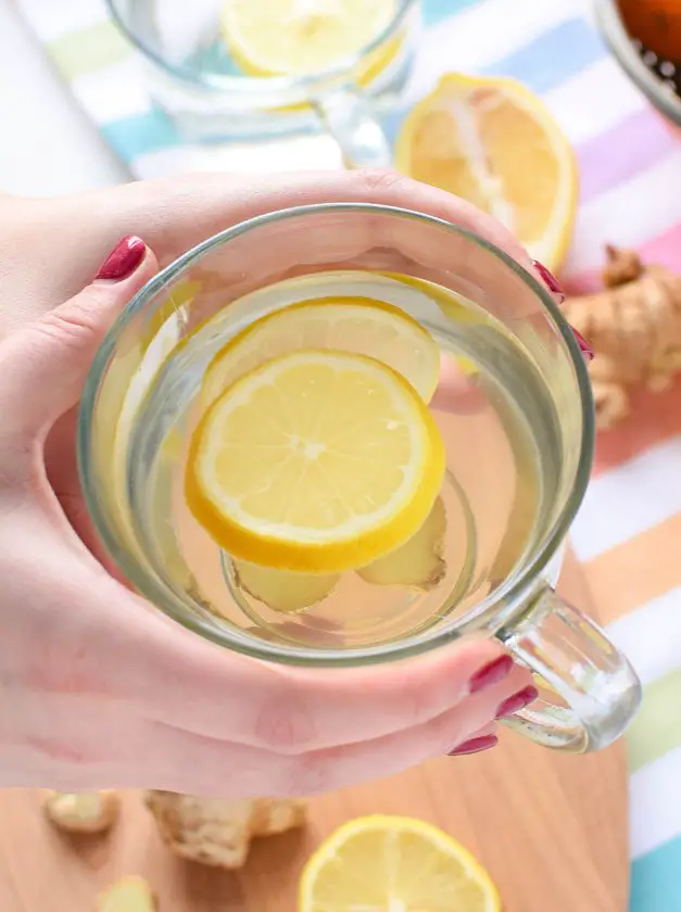 Honey, Ginger, Warm Lemon Water