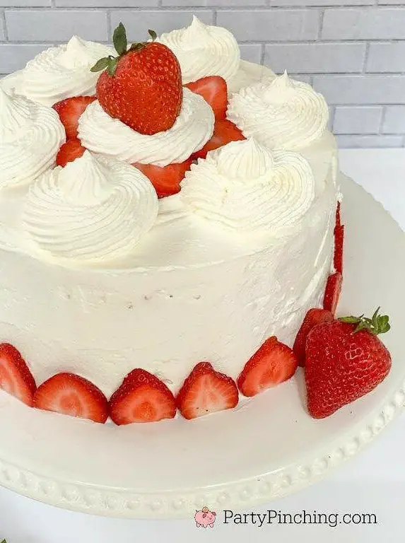 Strawberries and Cream Cake