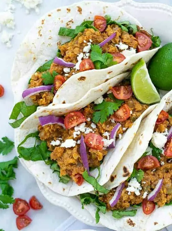 Red Lentil Tacos