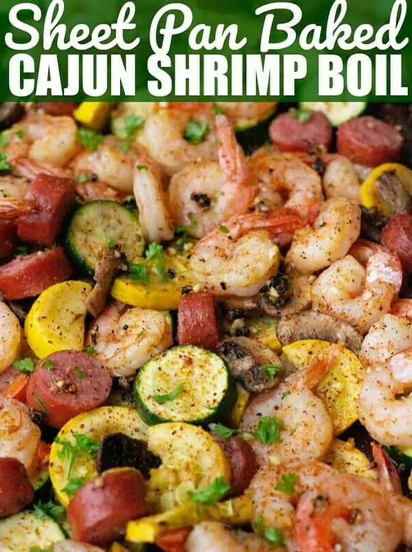 Low Carb Sheet Pan Cajun Shrimp Boil