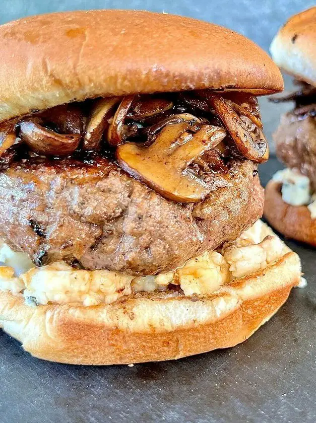 Blue Cheese Mushroom Burgers