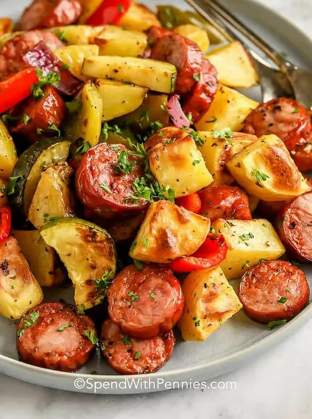 Roasted Sausage and Potatoes