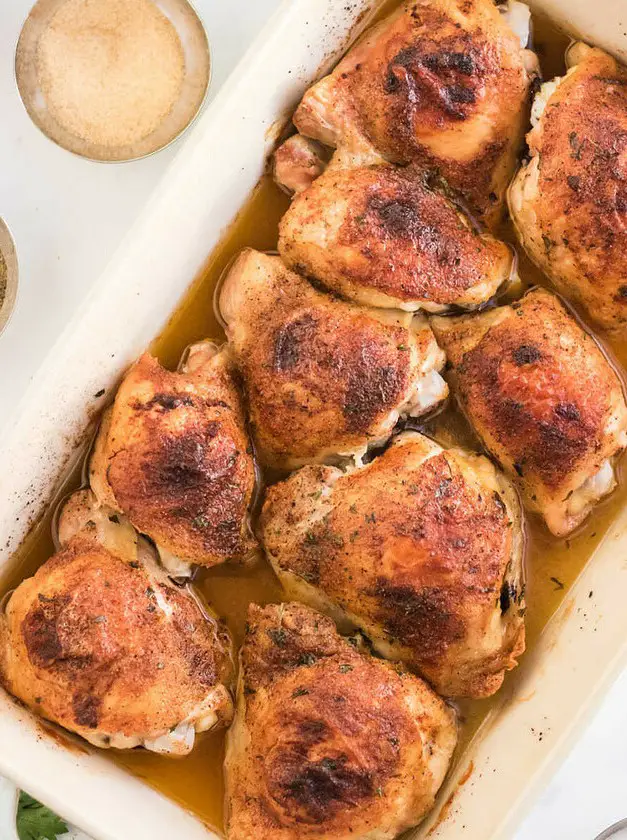 Oven-Baked Chicken Thighs