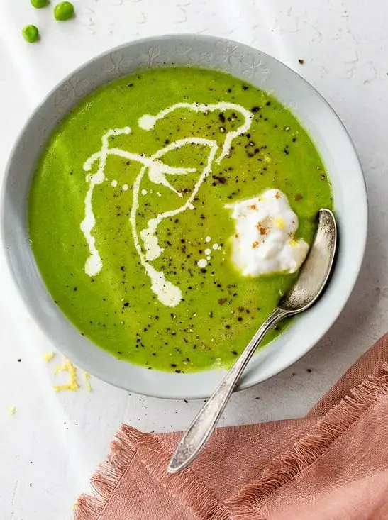 Spring Pea and Fresh Herbs Soup