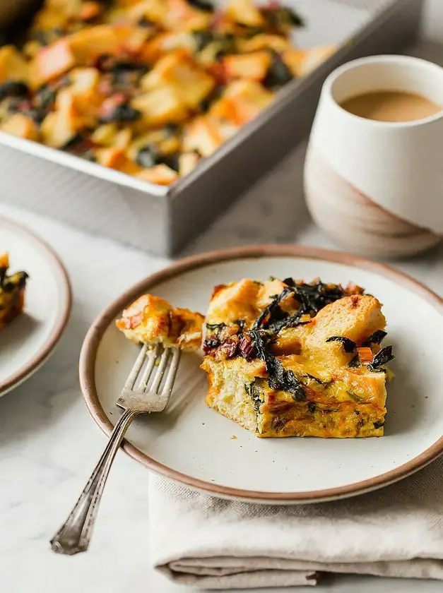 Overnight Vegetarian Breakfast Strata