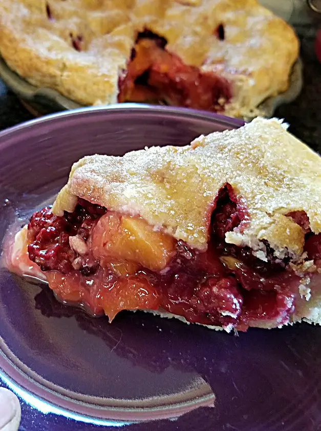 Peach Blackberry Pie