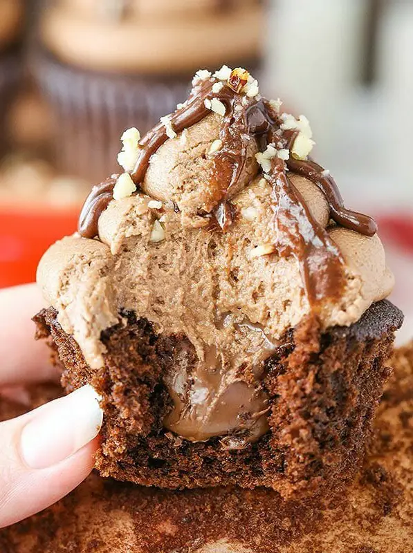 Nutella Chocolate Cupcakes