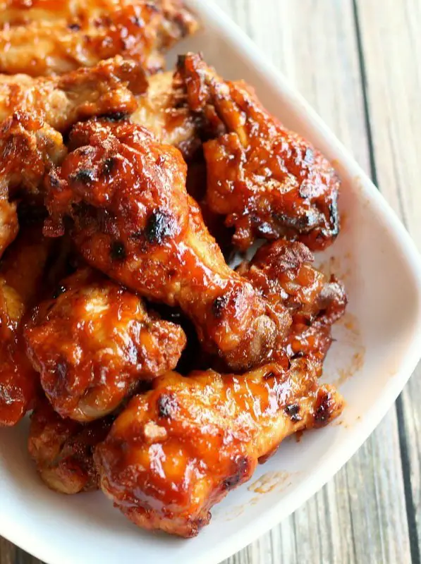 Slow Cooker Apricot BBQ Chicken Wings