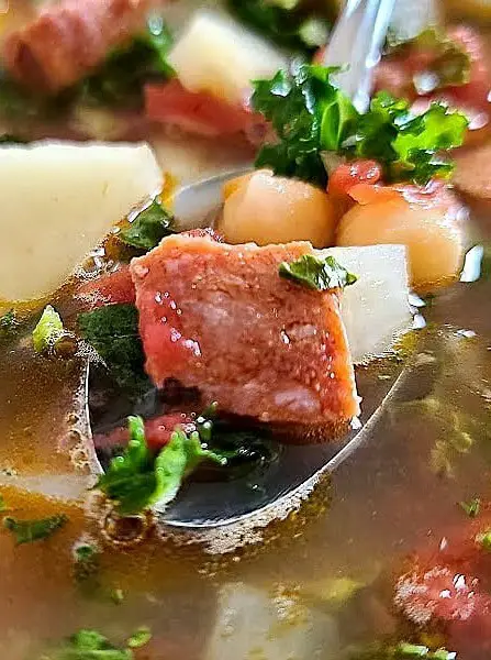 Portuguese Linguica Kale Soup