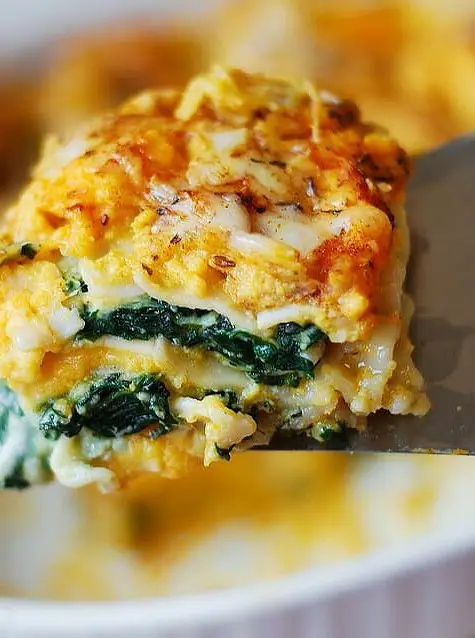 Butternut Squash and Spinach Lasagna