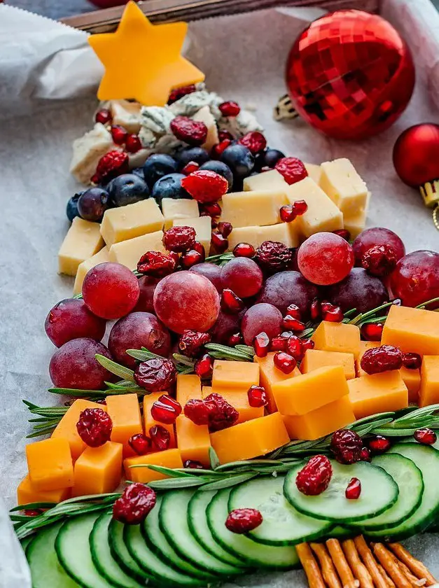 Christmas Tree Cheese Board